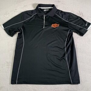 Oklahoma‎ State Cowboys Polo Shirt Mens Large NCAA Golf Tour Nike Embroidered